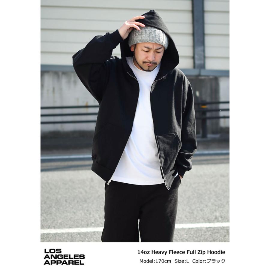 LOS ANGELES APPAREL（ロサンゼルスアパレル） パーカー ジップアップ