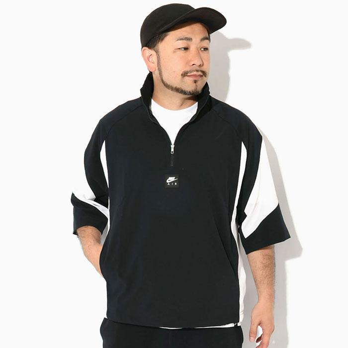 NIKE（ナイキ） シャツ 半袖 メンズ エア ハーフ ジップ ブラック