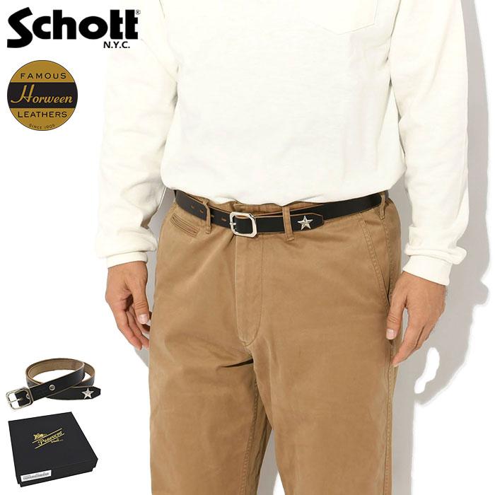 Schott N.Y.C（ショット） ベルト Schott ナロー パーフェクト