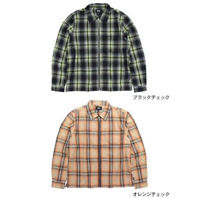 STUSSY（ステューシー） シャツ 長袖 メンズ Gunn Plaid Zip Up(stussy