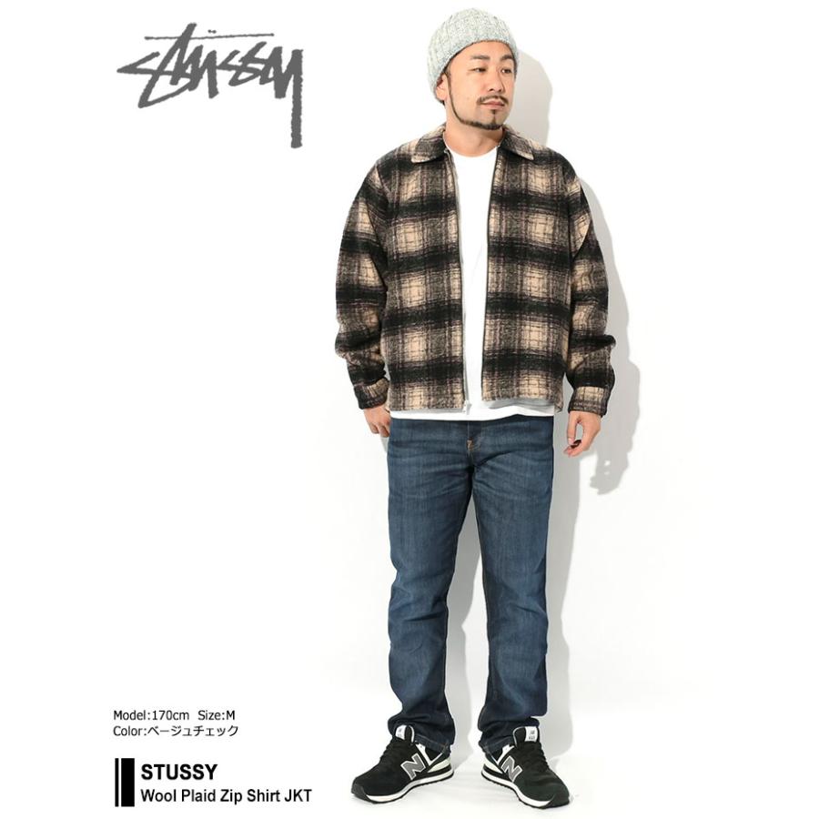 STUSSY（ステューシー） ジャケット メンズ Wool Plaid Zip Shirt