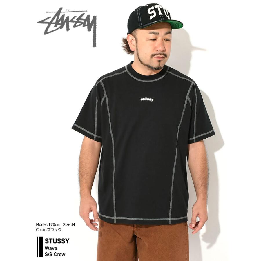 STUSSY（ステューシー） カットソー 半袖 メンズ Wave ( stussy crew