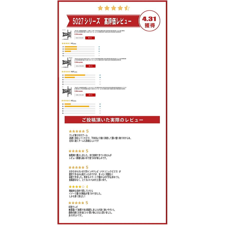 SONY BRAVIA ソニー ブラビア対応 液晶テレビ 壁掛け金具 32型~70