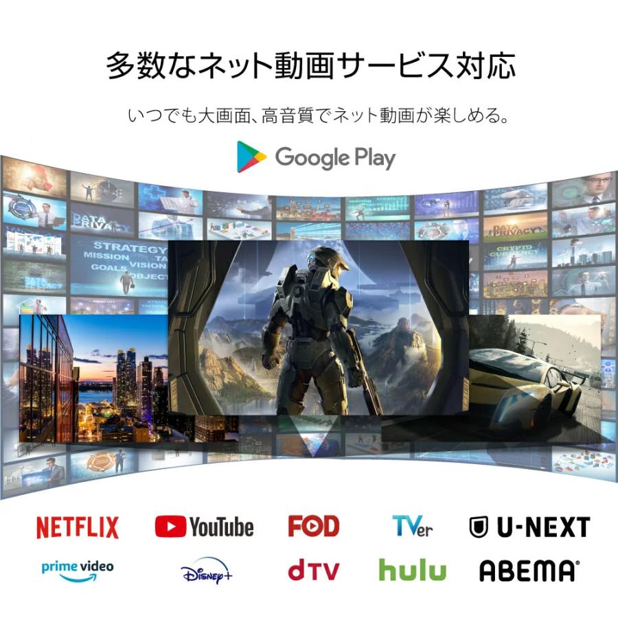 WIS（ウィズ） テレビ 24型 チューナーレステレビ ネット動画サービス