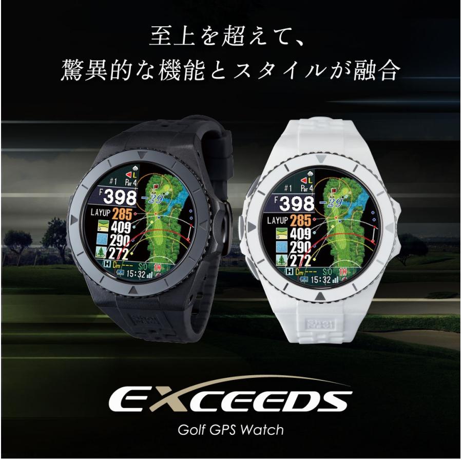 ShotNavi（ショットナビ） EXCEEDS White GPSウォッチ 腕時計型 GPS