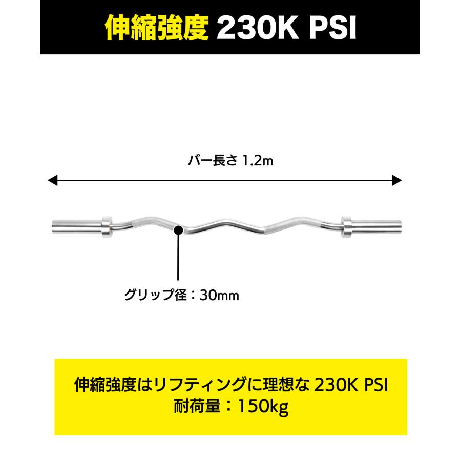 EZカールバー EZバー 1.2m 10kg 径50mm シャフト EZバーベル ZIVA
