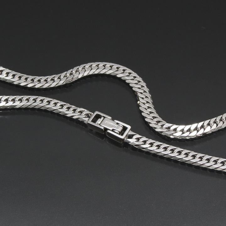 喜平ネックレス シルバー 喜平チェーン シルバー925 6面ダブル 20g