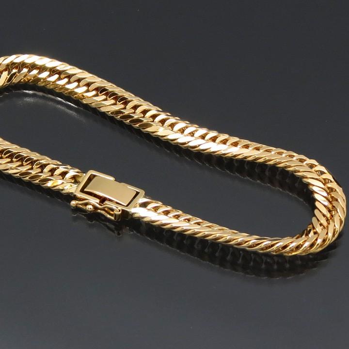 喜平ブレスレット 18金 8面トリプル K18ゴールド 20g-18cm 造幣局検定