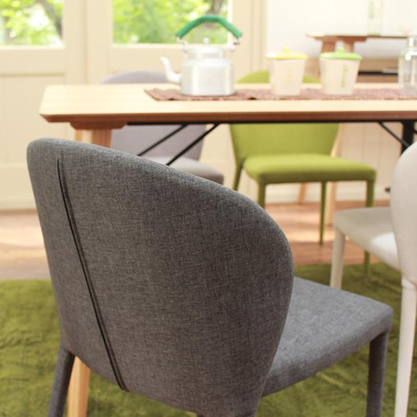 スタッキングチェア 2脚セット 北欧風 ダイニングチェア ベージュ