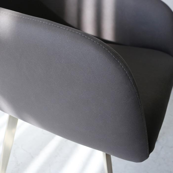 ダイニングチェア 回転 肘付き オートリターン おしゃれ ブラック 黒