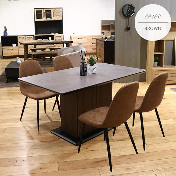 セラミック ダイニングテーブルセット 収納 4人掛け 5点 おしゃれ