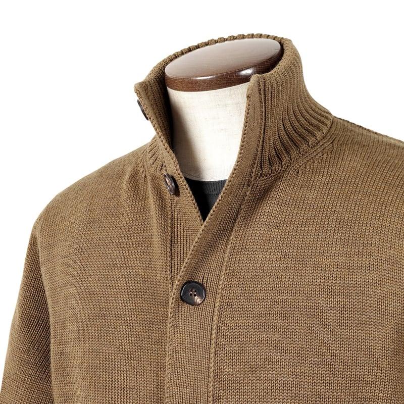 ZANONE（ザノーネ） ウール5ゲージスタンドカラーニットカーディガン