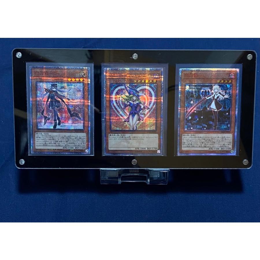 3連スクリューダウン 透明 UVワンタッチマグネットホルダー 遊戯王
