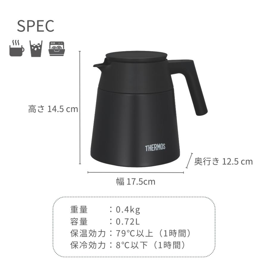 THERMOS（サーモス） 新発売 真空断熱コーヒーサーバー TTF-720 ポット