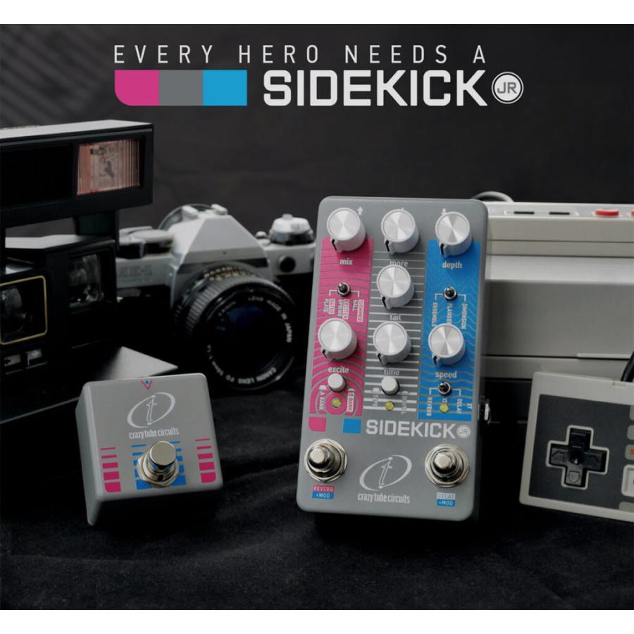 Crazy Tube Circuits / Sidekick Jr + XT Footswitch for SIDEKICK JR