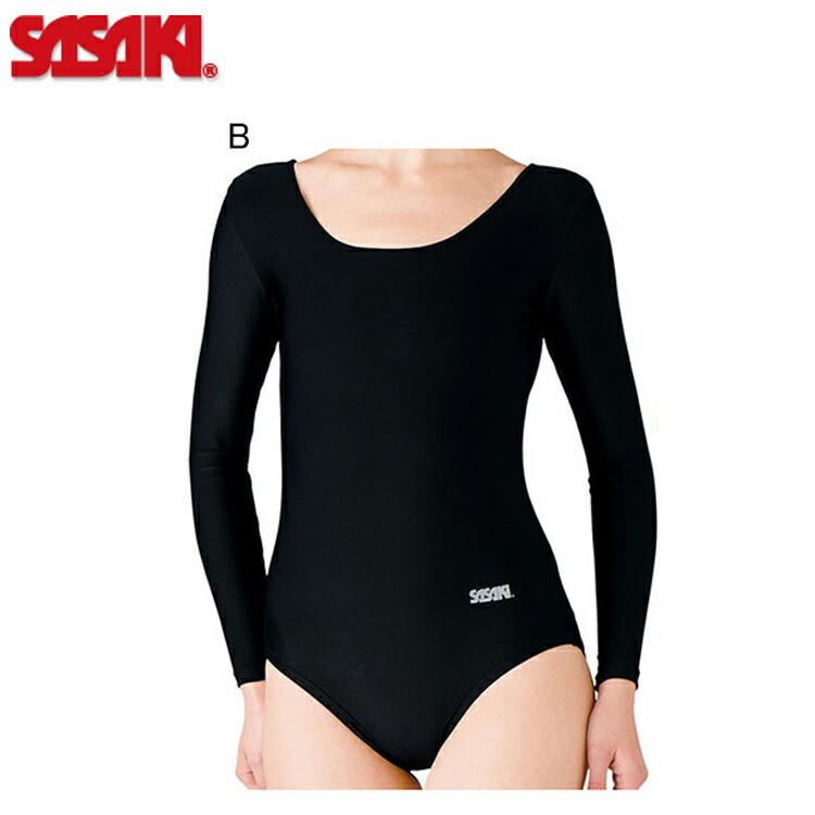 ササキスポーツ SASAKI Uネック長袖レオタード (7015) 新体操 体操