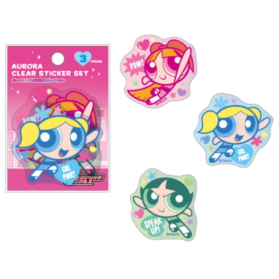 ティPW-5546625BS 【パワーパフガールズ】オーロラクリアステッカー
