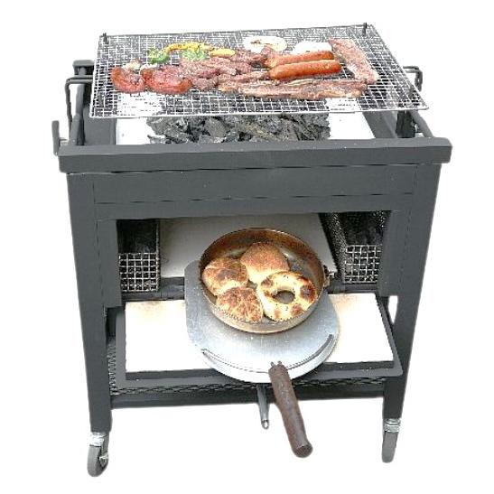 当店オリジナル ピザ窯付きバーベキュー炉 初号機本体のみ 国産