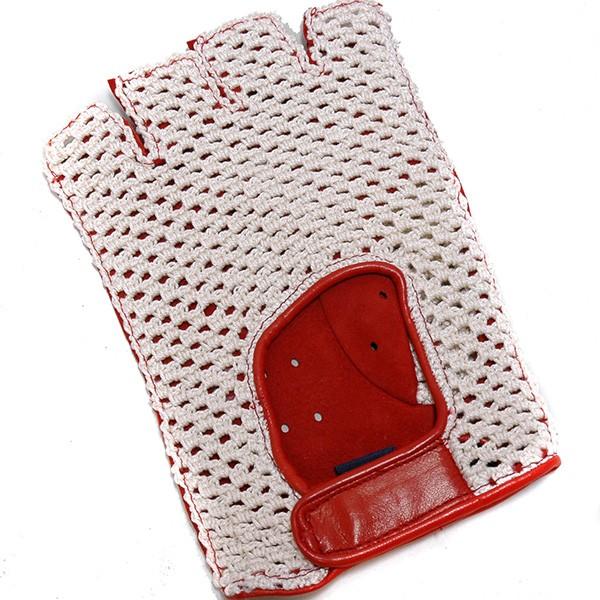 VICTORIAドライビング・グローブ(レッド/メッシュ/ハーフタイプ) 12331