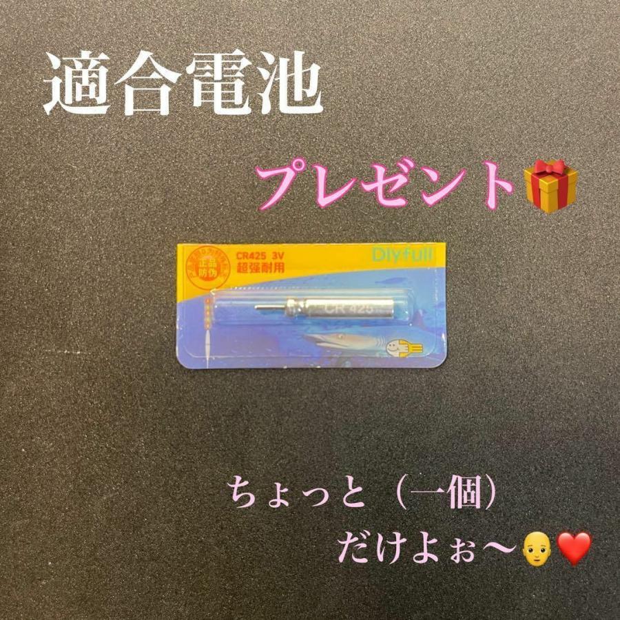 電気ウキ 2.5号 棒ウキ LED 3点発光 超高輝度 夜釣り ヤリイカ 遠投