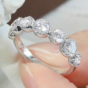 pt900 プラチナ ダイヤモンド ダイヤ 指輪 リング ミル打ち エタニティ