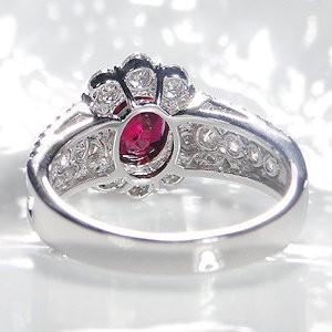 ルビー リング 指輪 ダイヤモンド ダイヤ 1カラット プラチナ pt900