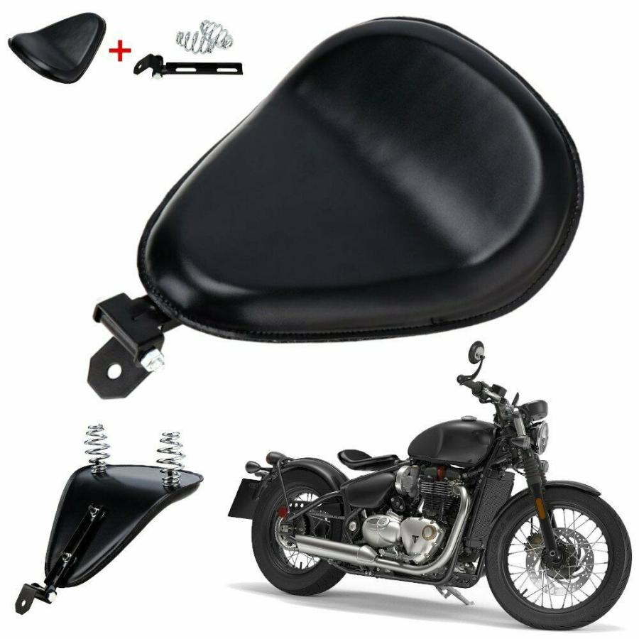 ソロシート バイクシート ハーレー スプリング セット シングルシート