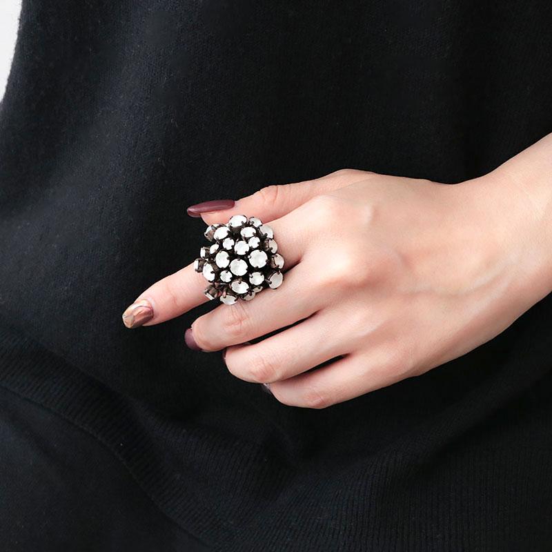 SERGE THORAVAL（セルジュ・トラヴァル） リング 編み目 RM8 マット