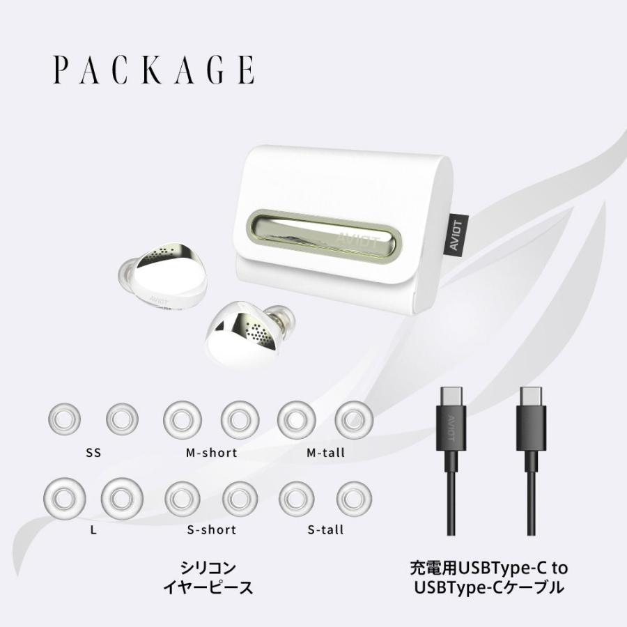 AVIOT ノイズキャンセリング機能搭載 完全ワイヤレスBluetoothイヤホン