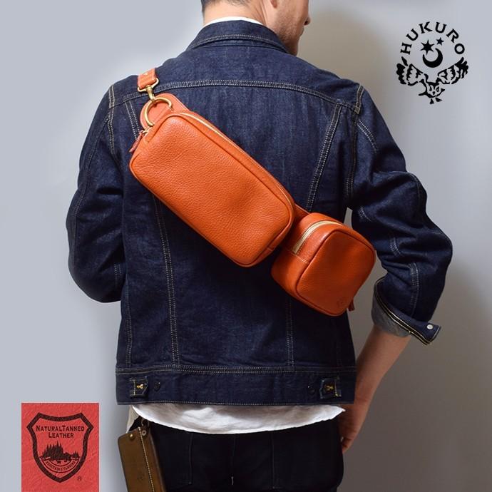 HUKURO ボディバッグ Duo 本革 栃木レザー メンズ レディース 鞄