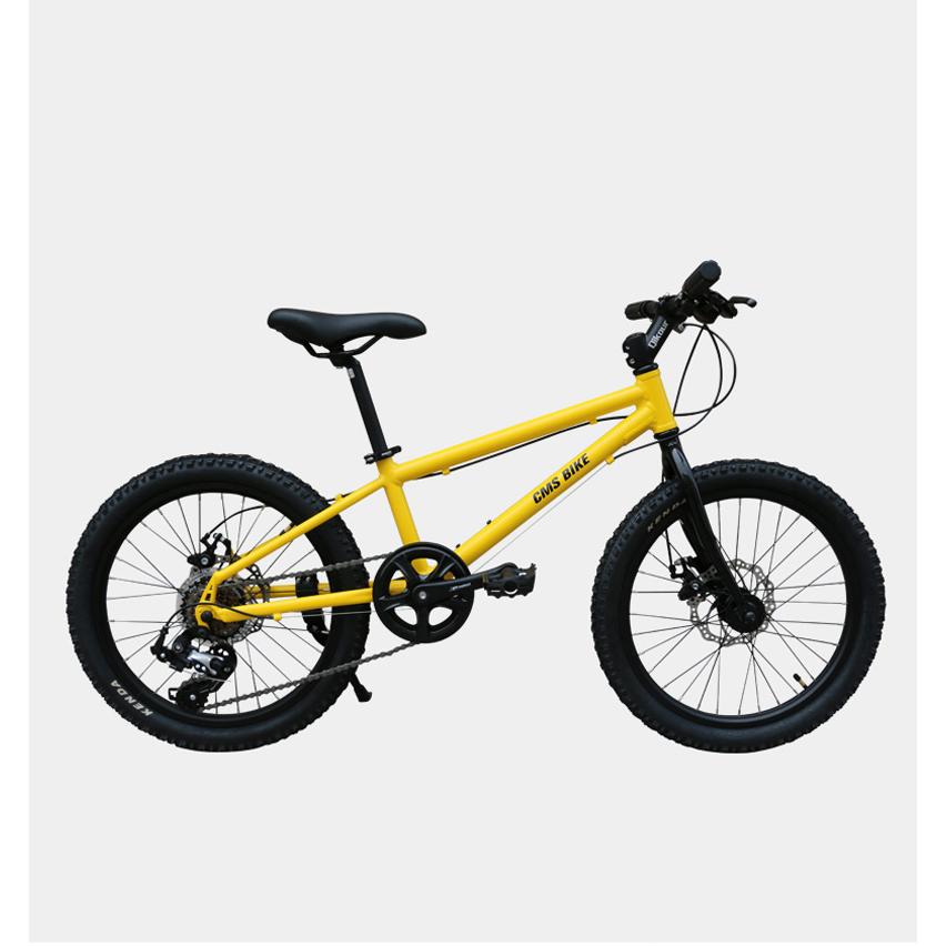 ジュニアバイク 20インチ 黄色 キッズバイク シマノ6段変速 マウンテン