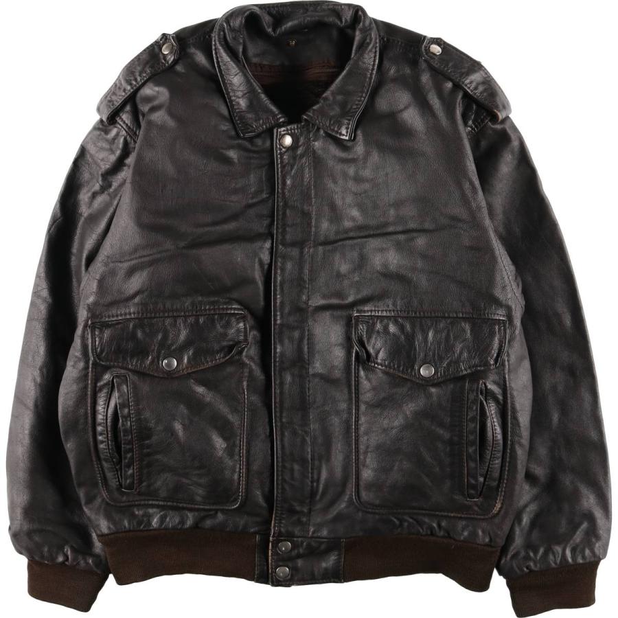 古着 A-2タイプ レザーフライトジャケット メンズXL相当 /eaa559079
