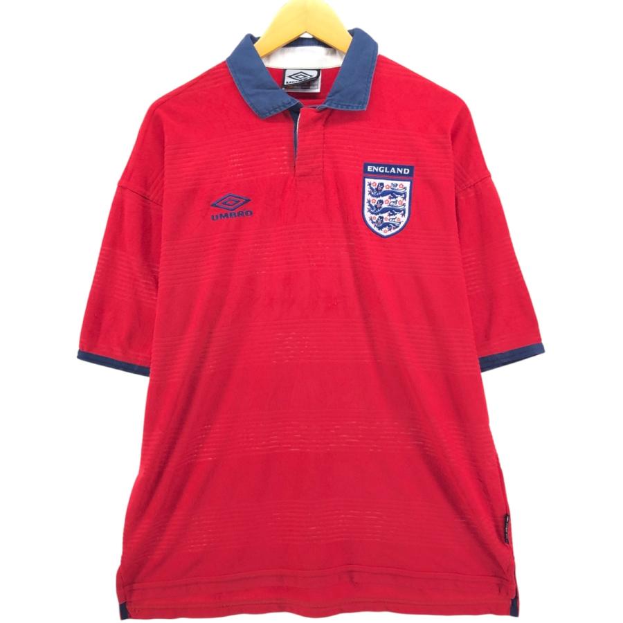 umbro（アンブロ） 古着 90~00年代 イングランド代表 パイル地 襟付き