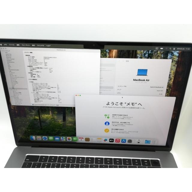 中古】Apple MacBook Air 15インチ CTO (M3,2024) シルバー M3(CPU:8C