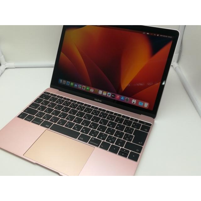 中古】Apple MacBook 12インチ CTO (Mid 2017) ローズゴールド Core m3
