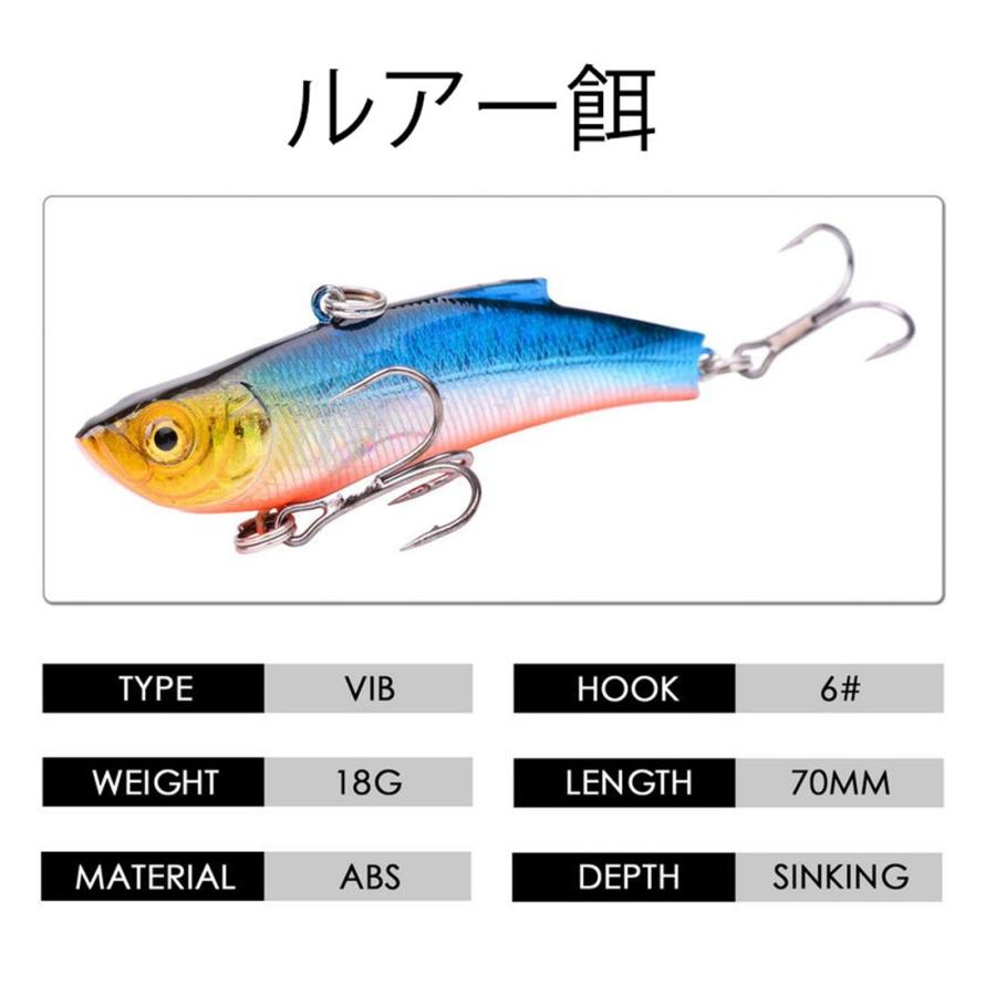 ルアー 疑似餌 7cm /18g VIB 釣り 餌 釣具 釣りえ 偽物エサ : JANRI