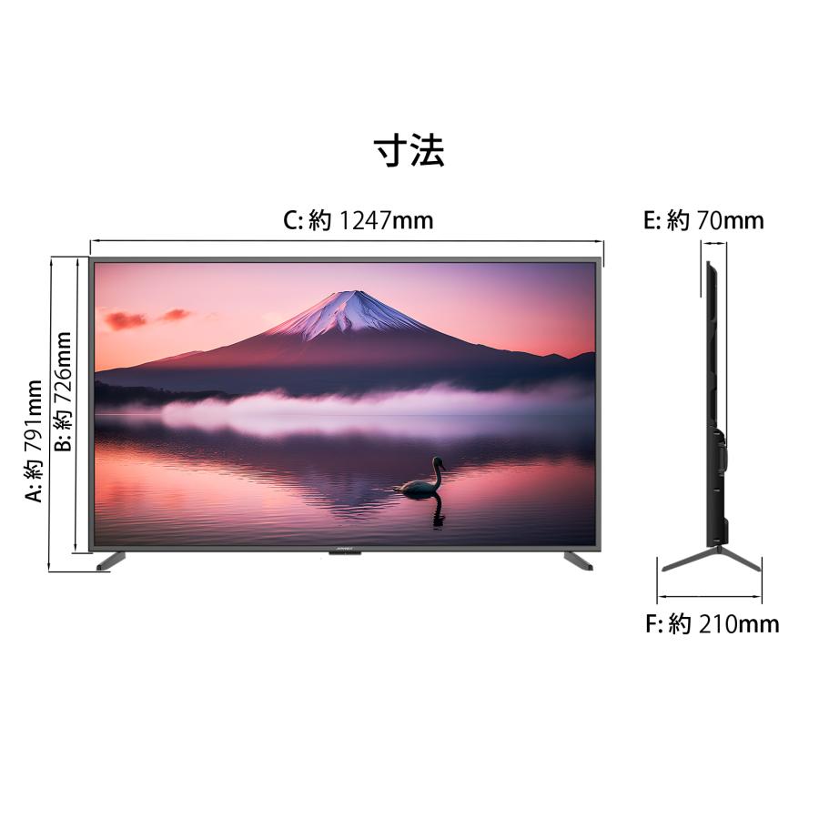 JAPANNEXT（ジャパンネクスト） JAPANNEXT 55インチ 大型4Kモニター JN