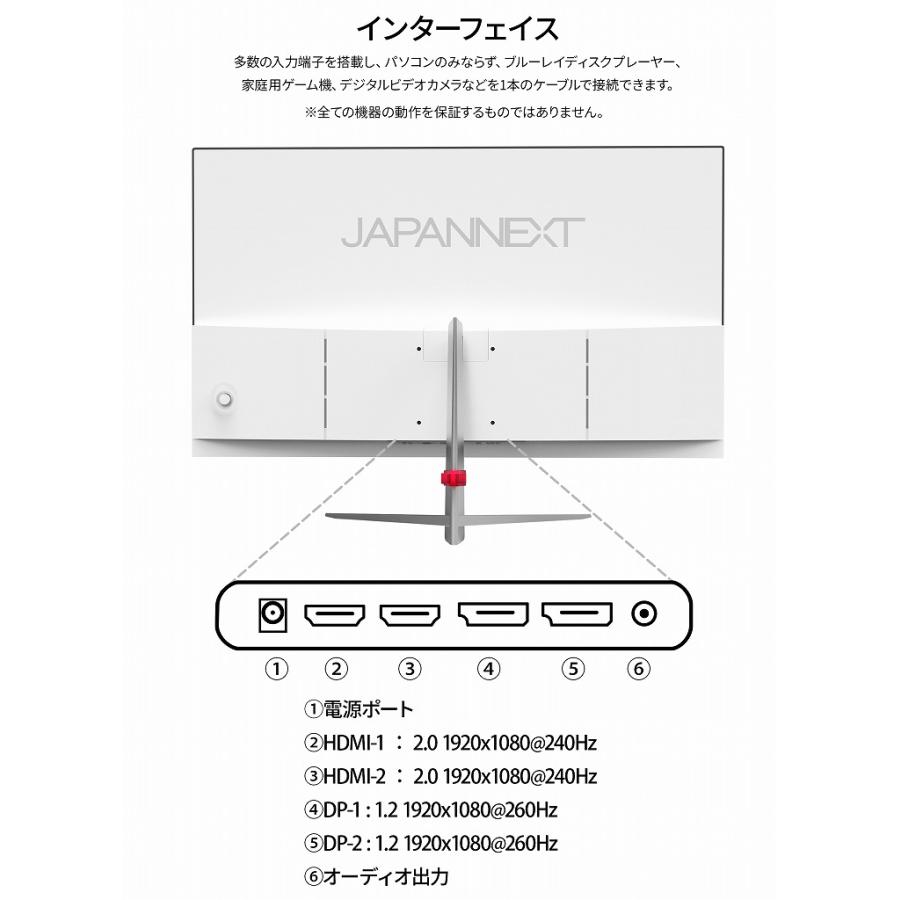 JAPANNEXT（ジャパンネクスト） JAPANNEXT 24.5インチ VAパネル搭載