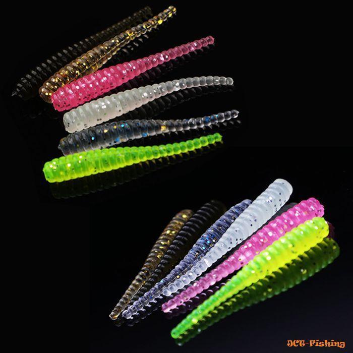 アジングセット 3.5cm ピンテール ワーム 6色 60本 ジグヘッド