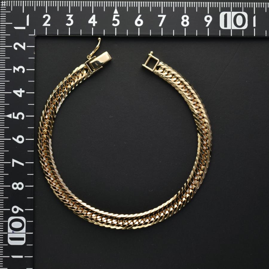 喜平 ブレスレット K18 トリプル 12面 20g 20cm 造幣局検定マーク