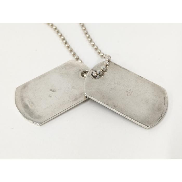 GUCCI（グッチ） ネックレス ディアマンテ ドッグタグ AG925 シルバー