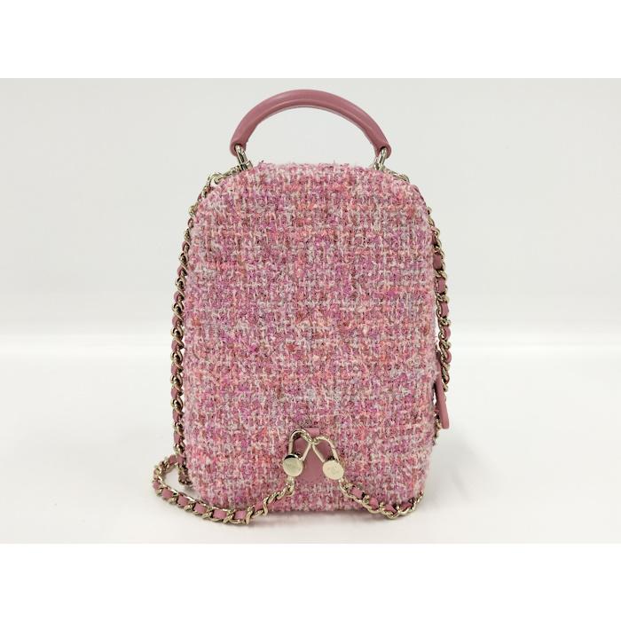 CHANEL（シャネル） ミニバックパック ツイード ピンク AP3753 : JJ