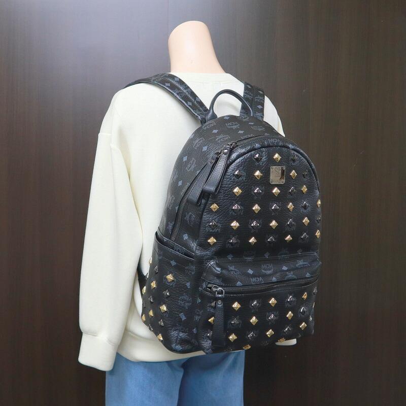 MCM エムシーエム リュックサック ヴィセトス スタッズ レザー