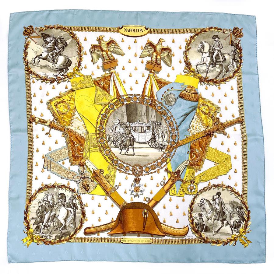 HERMES（エルメス） スカーフ カレ 90 大判スカーフ 正方形 NAPOLEON