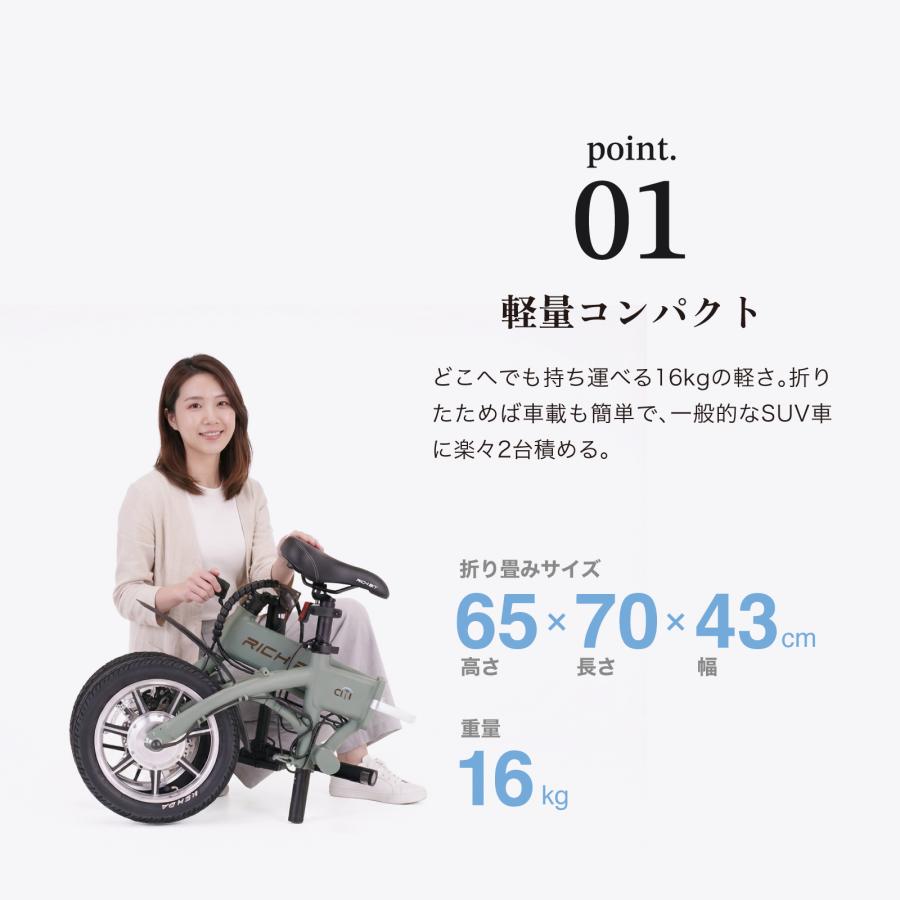 RICH BIT 電動自転車 特定小型原付 RICHBIT CITY 折りたたみ式 電動