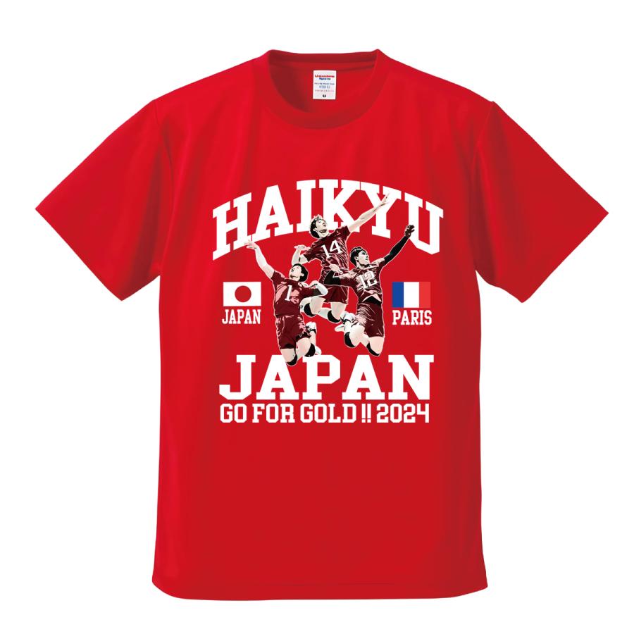 バレーボール 応援 Tシャツ 名入れ対応 龍神ニッポン 速乾ドライ