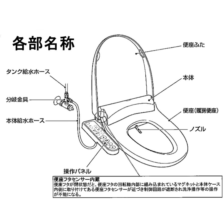 クリーンウォッシュ インボイス対応 東芝温水便座 SCS-TL2 (W)ホワイト