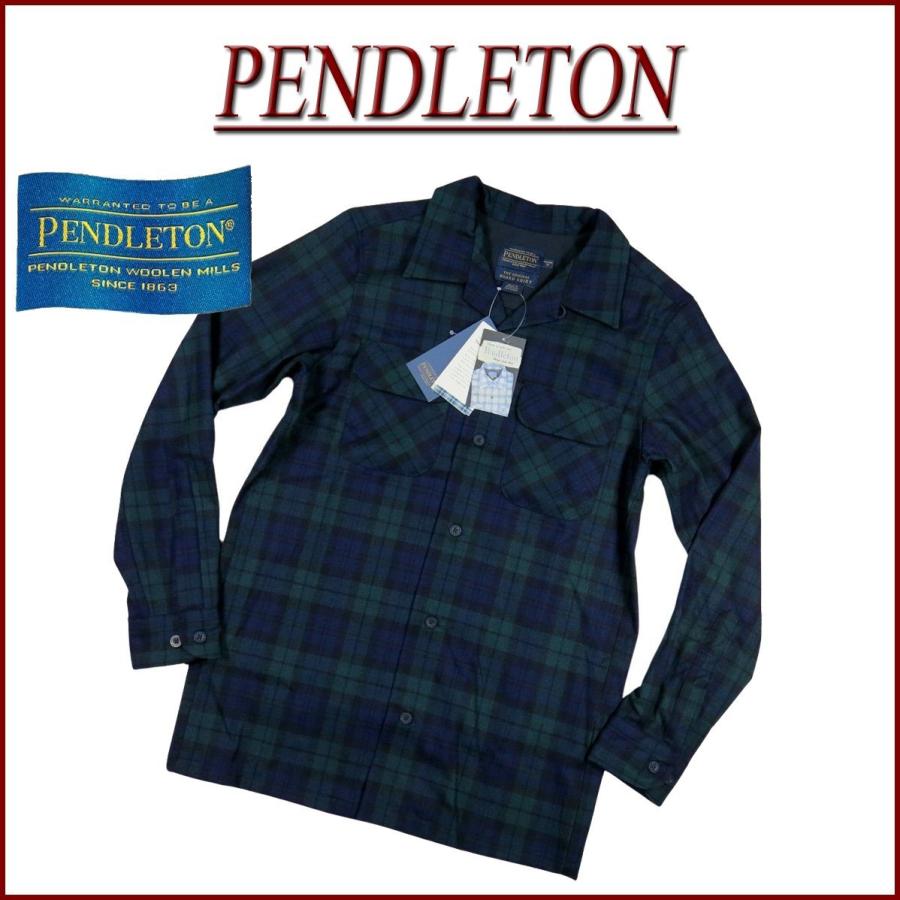 PENDLETON（ペンドルトン） ブラックウォッチ 長袖 オープンカラー