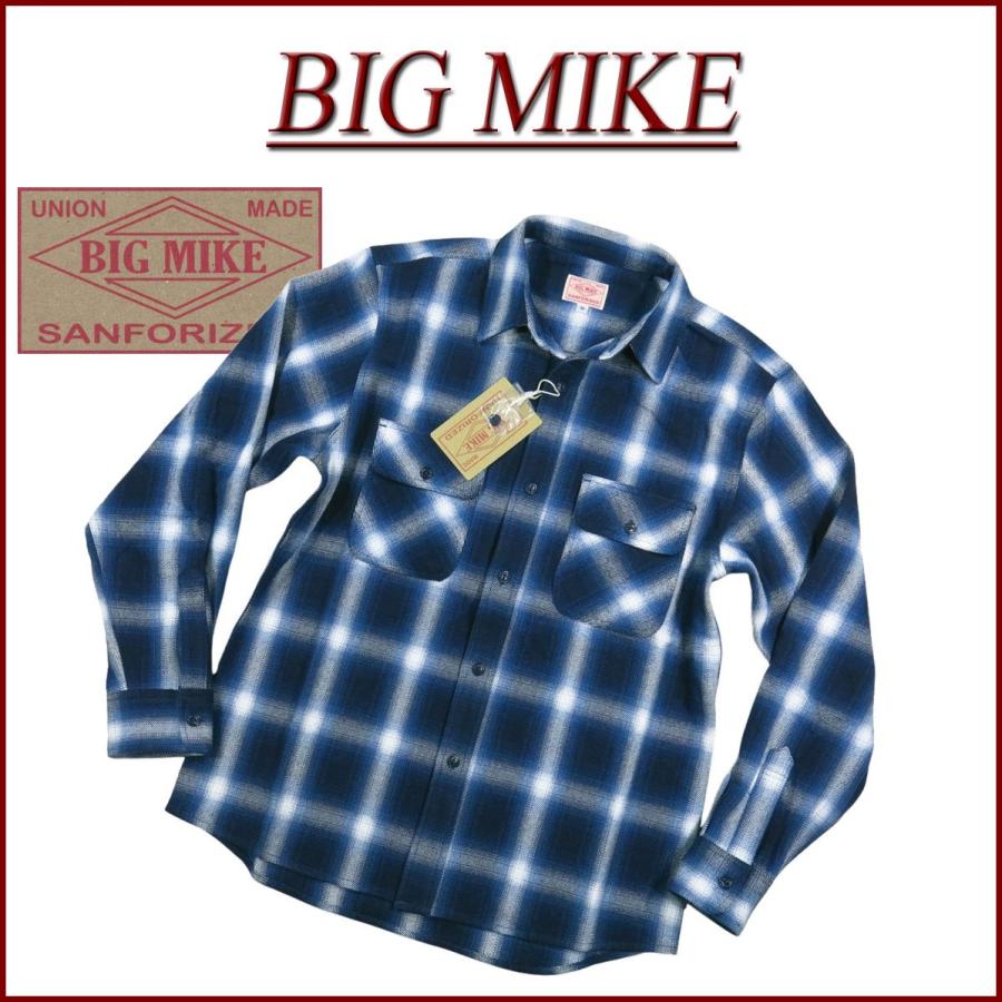 BIG MIKE（ビッグマイク） 復刻 長袖 オンブレチェック ヘビー