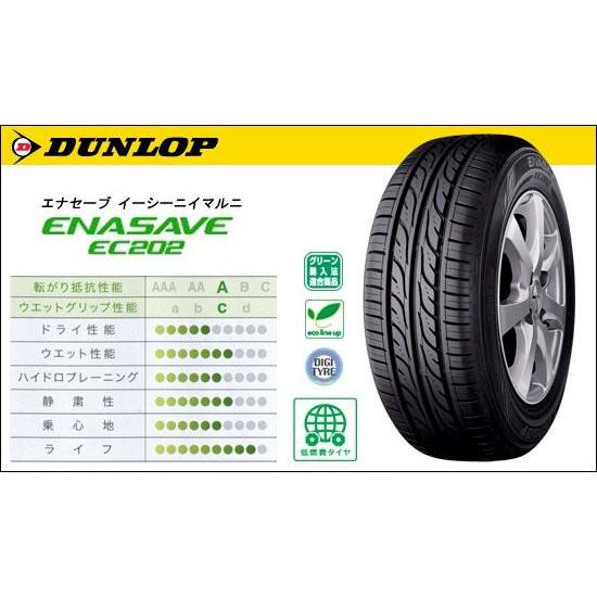 エナセーブ DUNLOP 155/65R14 ENASAVE EC202L 2024年製造 新品タイヤ 4